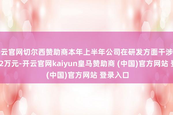 开云官网切尔西赞助商本年上半年公司在研发方面干涉了5797.02万元-开云官网kaiyun皇马赞助商 (中国)官方网站 登录入口